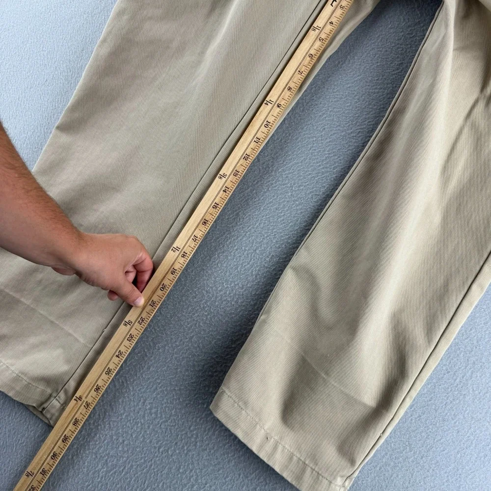 Vintage Polo Ralph Lauren Pants Mens 36x29 (Fits 34x29) Pleated Baggy Khaki